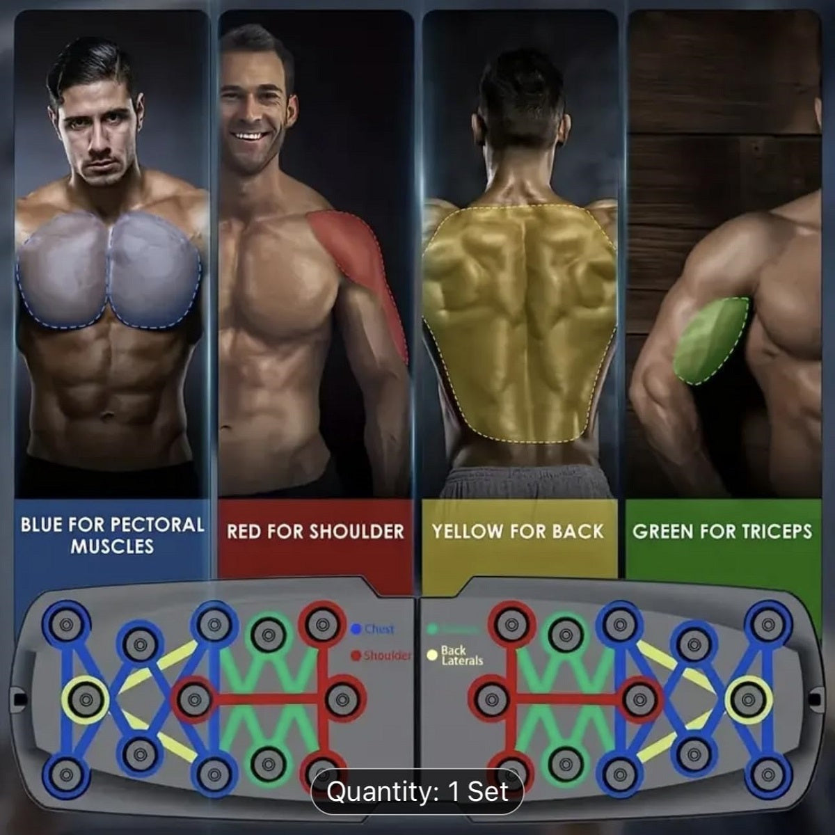 Multifunctional Push Up Board System For Home Workouts