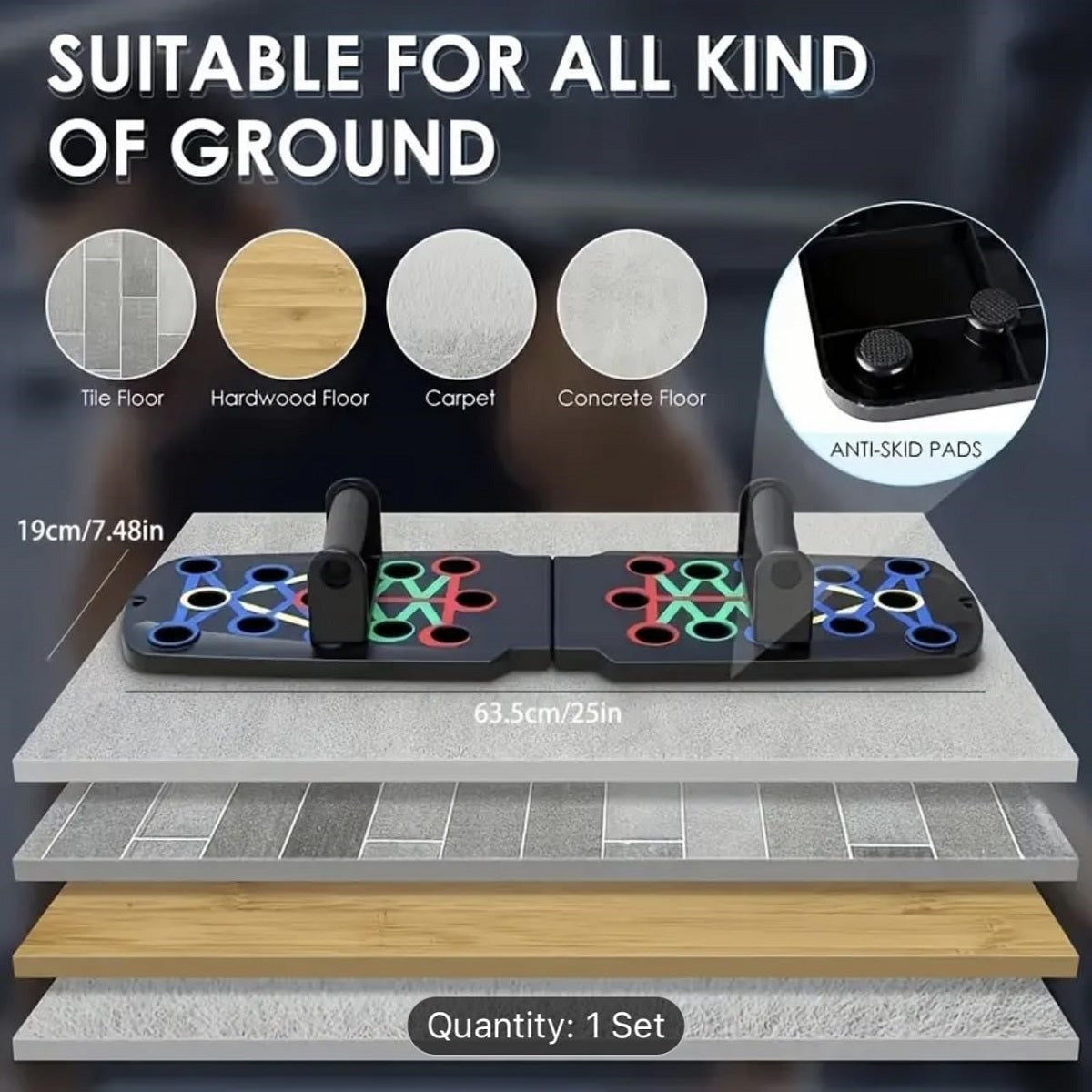 Multifunctional Push Up Board System For Home Workouts