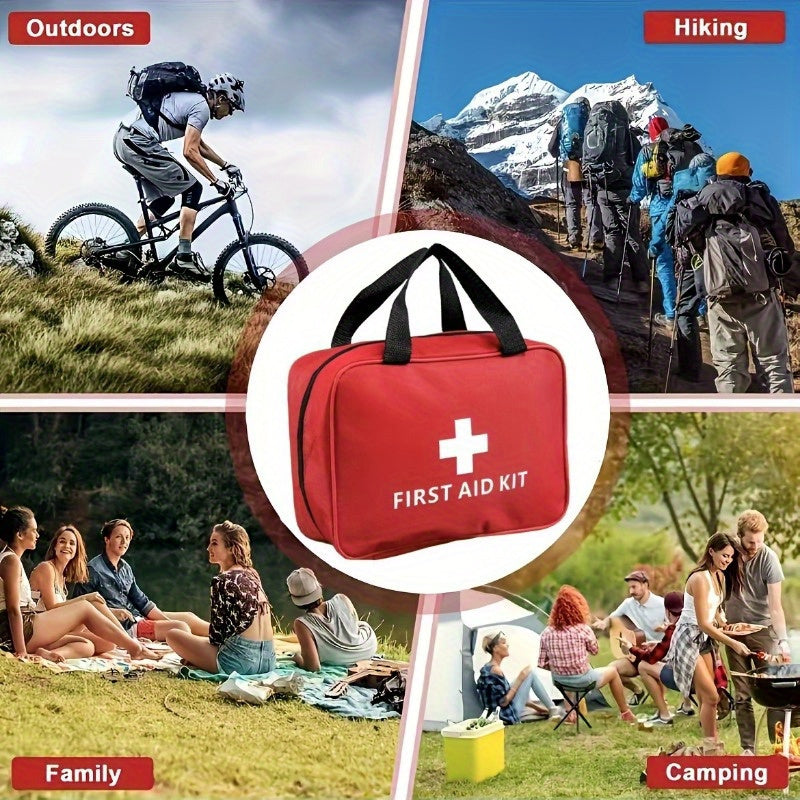 Complete Outdoor First Aid Kit with Portable Bag