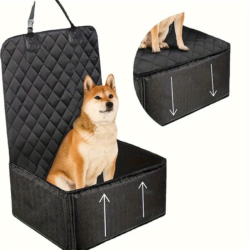 Deluxe Dog Car Seat Cover with Zipper - Scratch & Hair Resistant Pet Seat Protector for Cars, Trucks, and SUVs