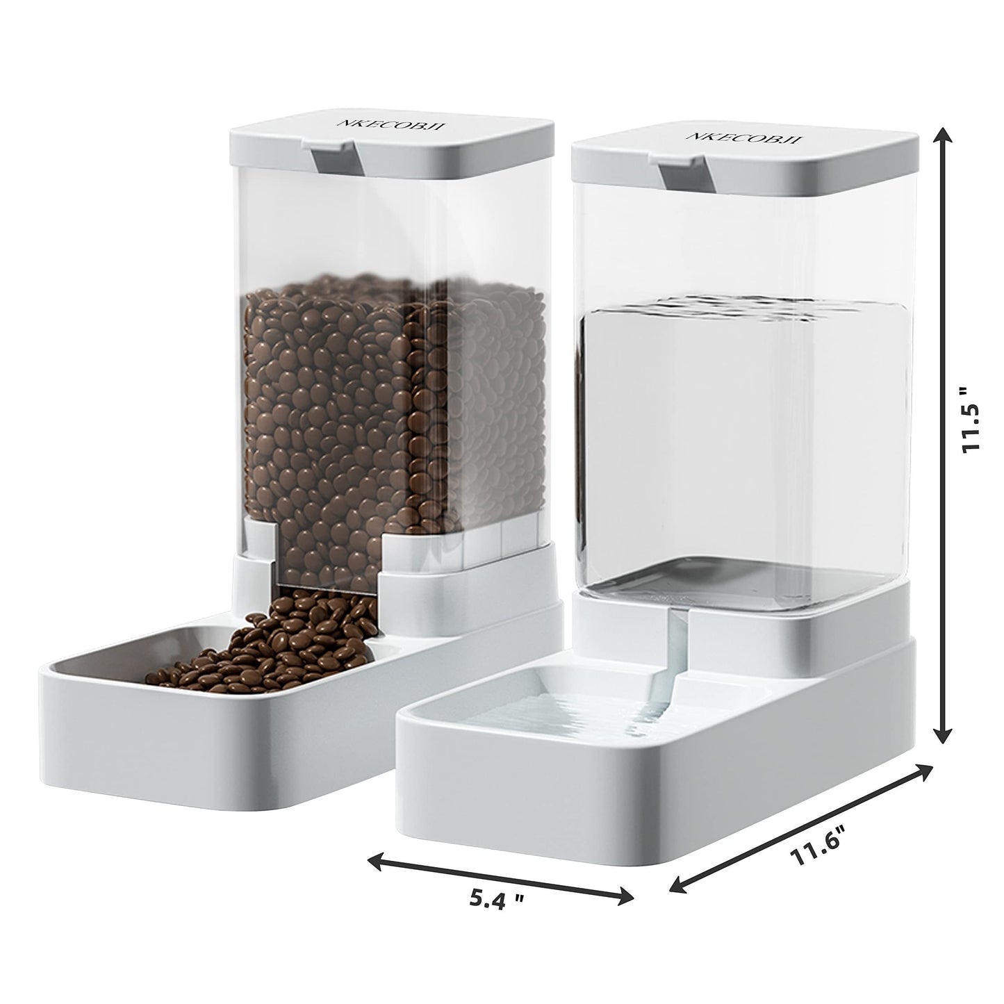 3.8L Large Capacity Pet Feeder Plus - Automatic Water Dispenser Set
