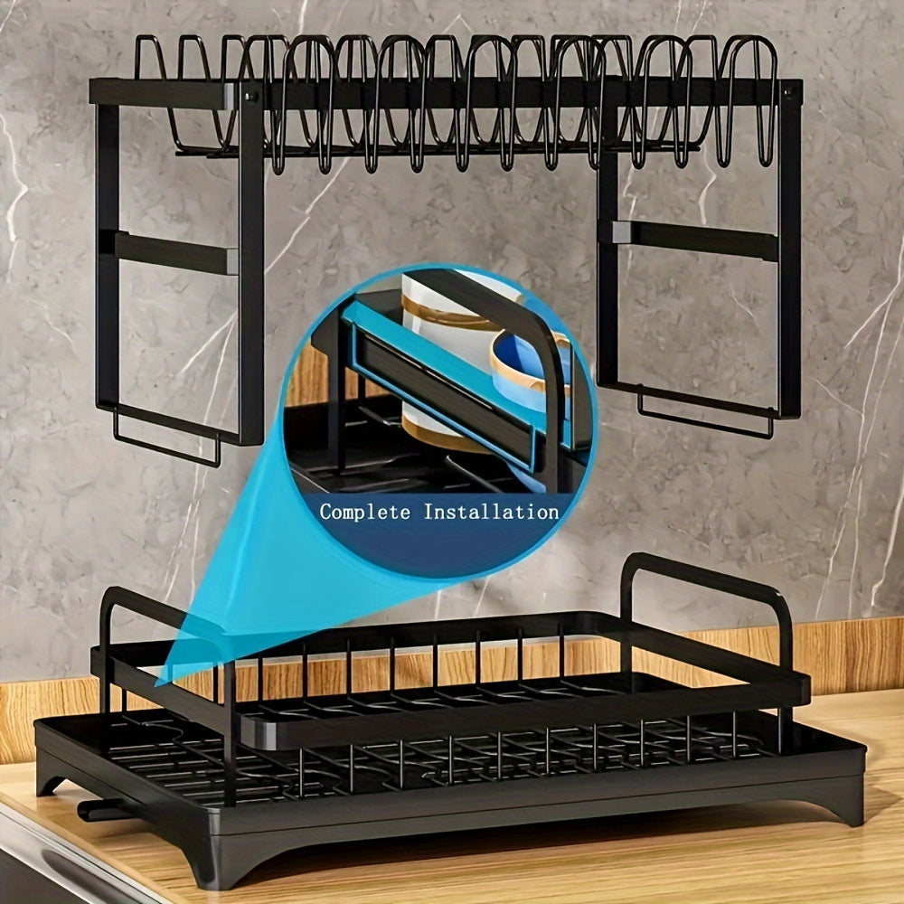 2-Tier Rustproof Dish Rack