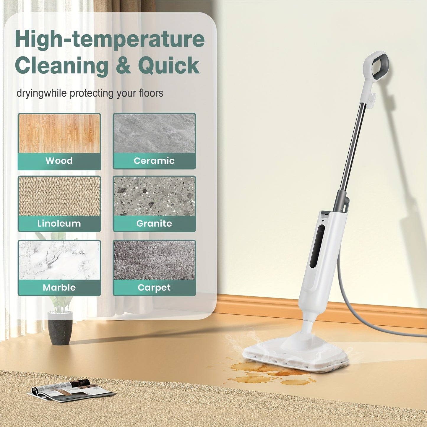 Hardwood Floor Mop Steamer
