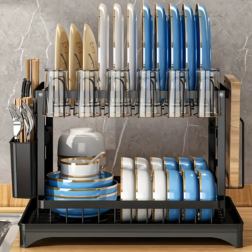 2-Tier Rustproof Dish Rack