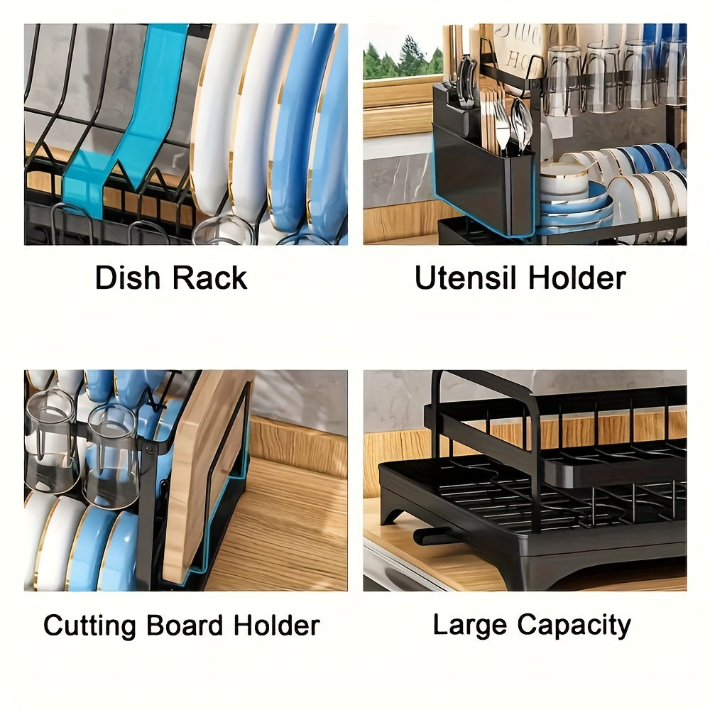 2-Tier Rustproof Dish Rack