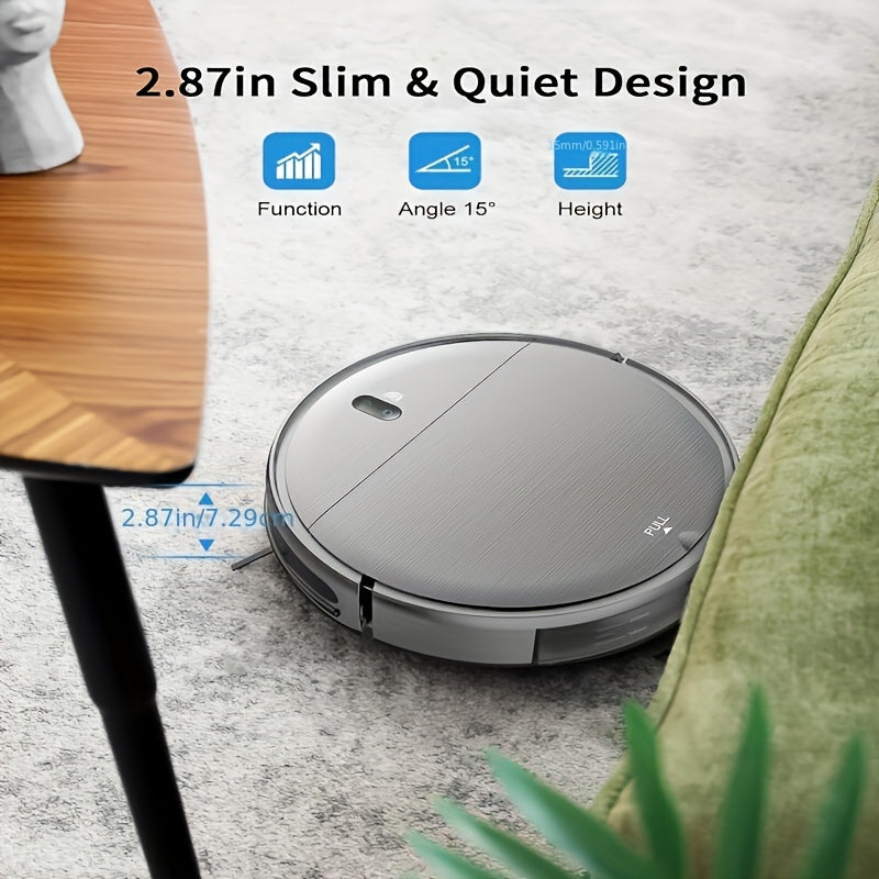 Robot Vacuum Cleaner And Mop Combo, WiFi/App Controlled