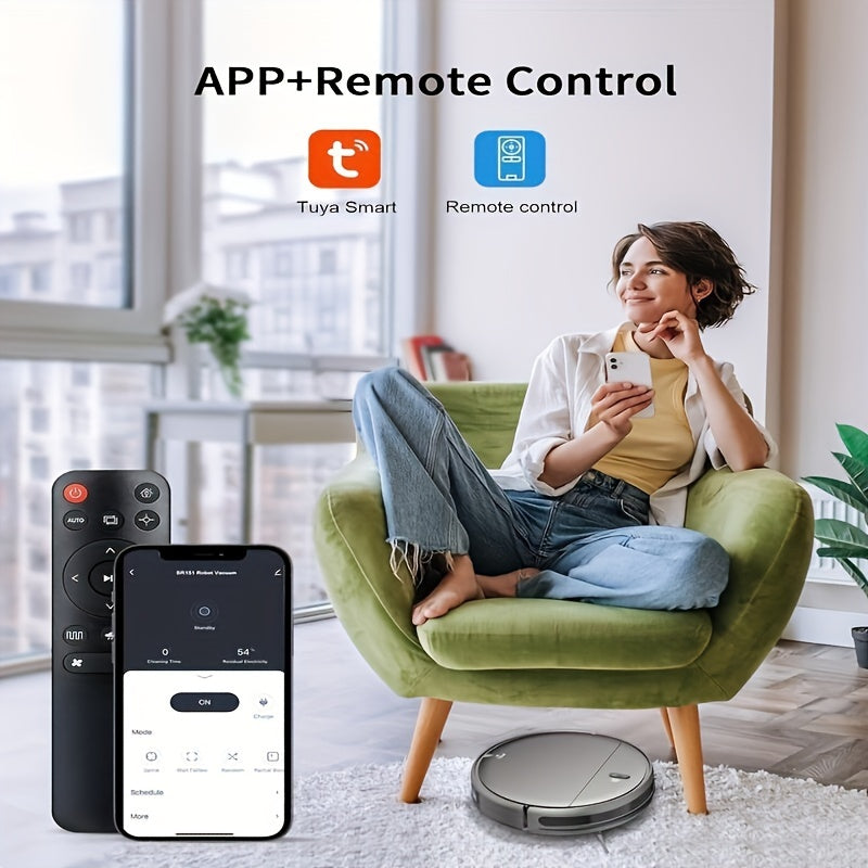 Robot Vacuum Cleaner And Mop Combo, WiFi/App Controlled