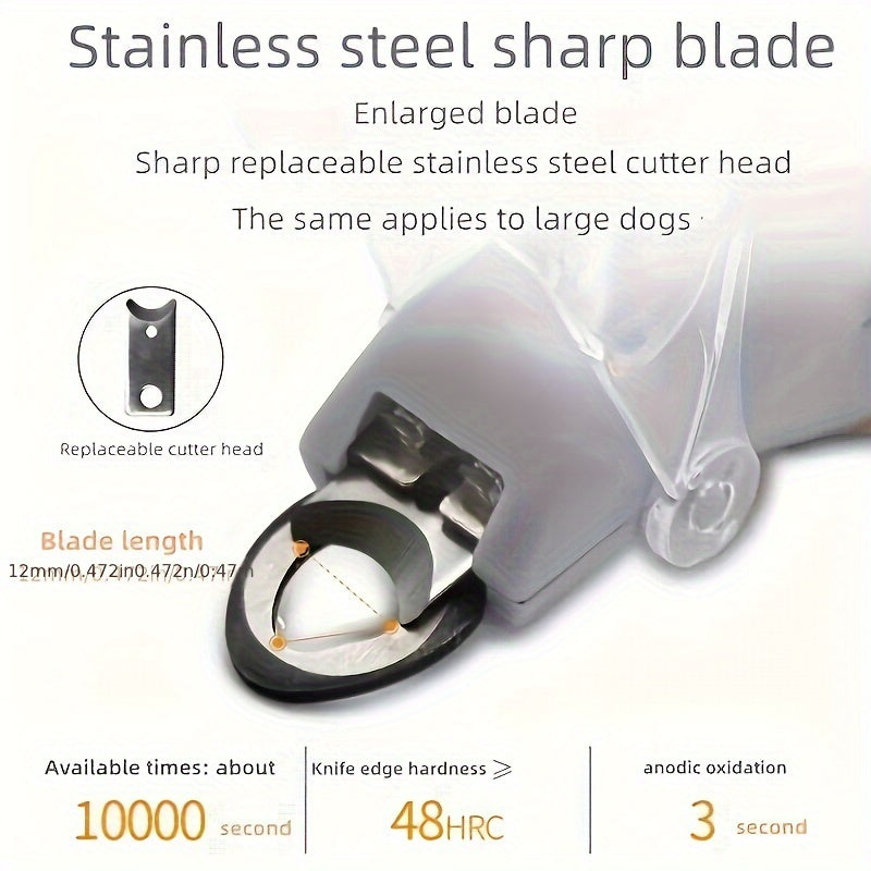 LED Light Pet Nail Clipper - Perfect For Trimming Cat And Dog Nails