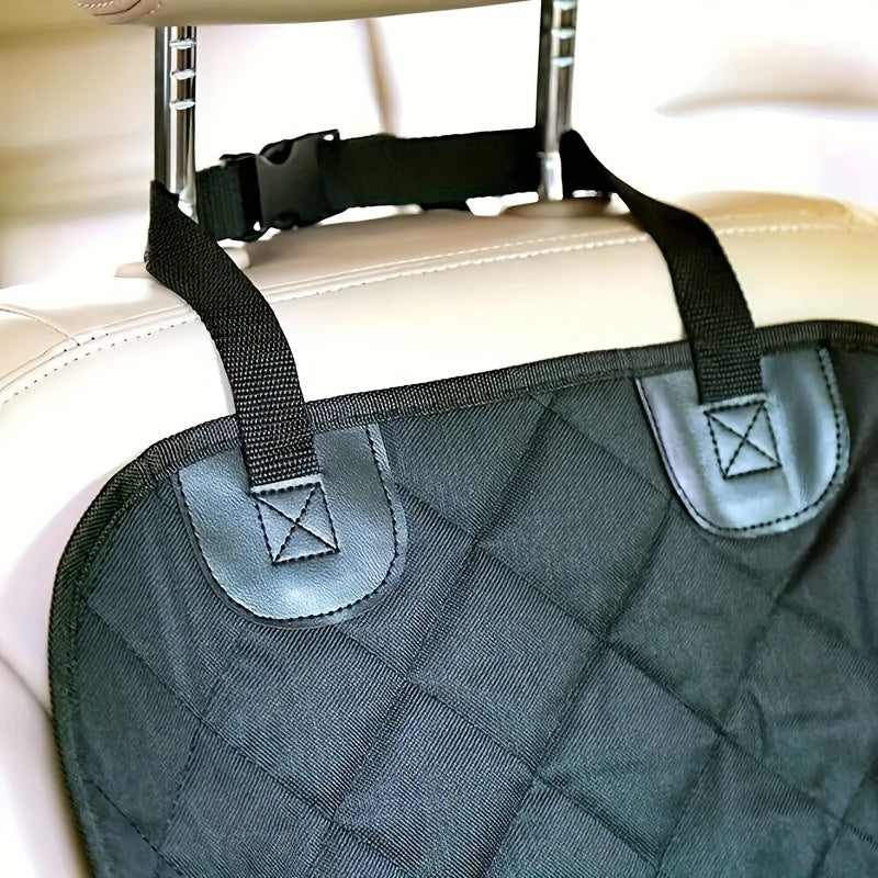 Deluxe Dog Car Seat Cover with Zipper - Scratch & Hair Resistant Pet Seat Protector for Cars, Trucks, and SUVs