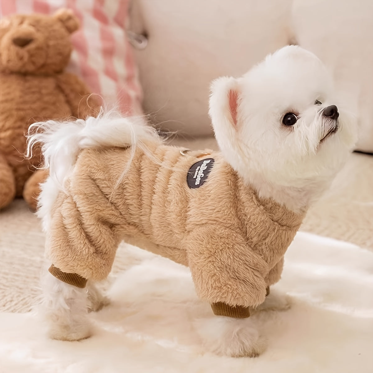 Small to XXL Cozy Velvet Dog Pajamas -