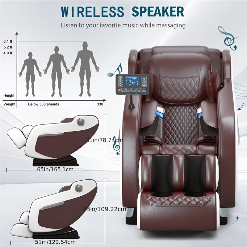 1pc Zero Gravity Full-Body Massage Chair