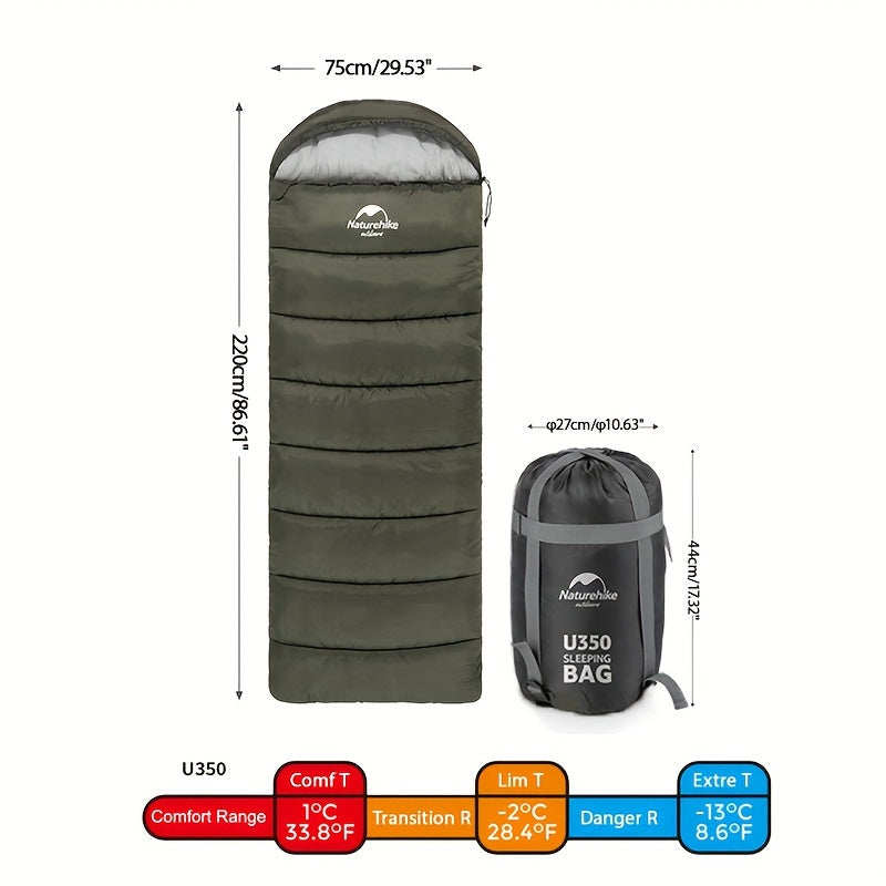 Naturehike Hooded Sleeping Bag, Ultra Lightweight Waterproof