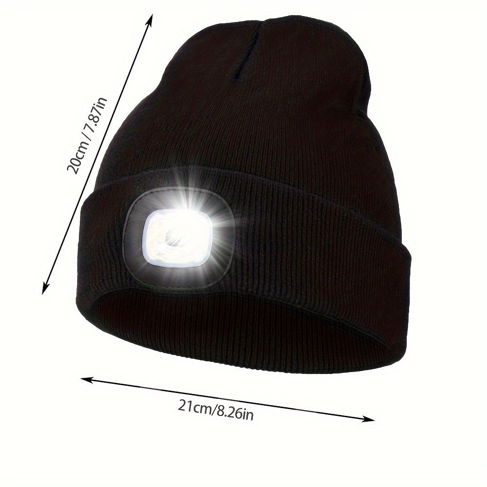 Unisex LED Light Beanie Hat: