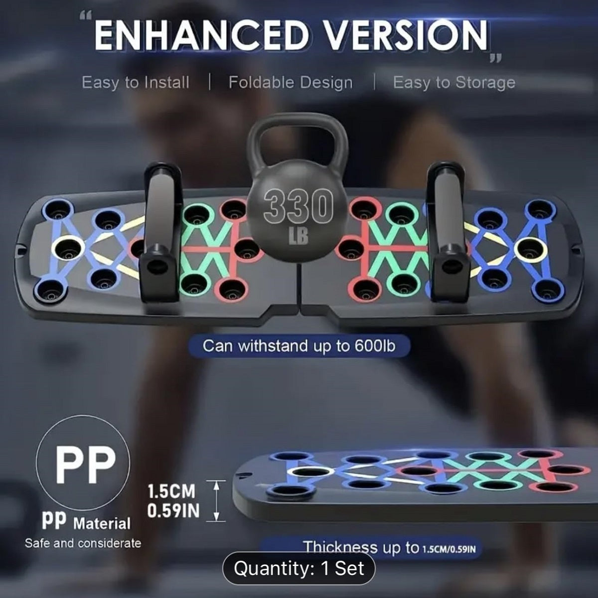 Multifunctional Push Up Board System For Home Workouts
