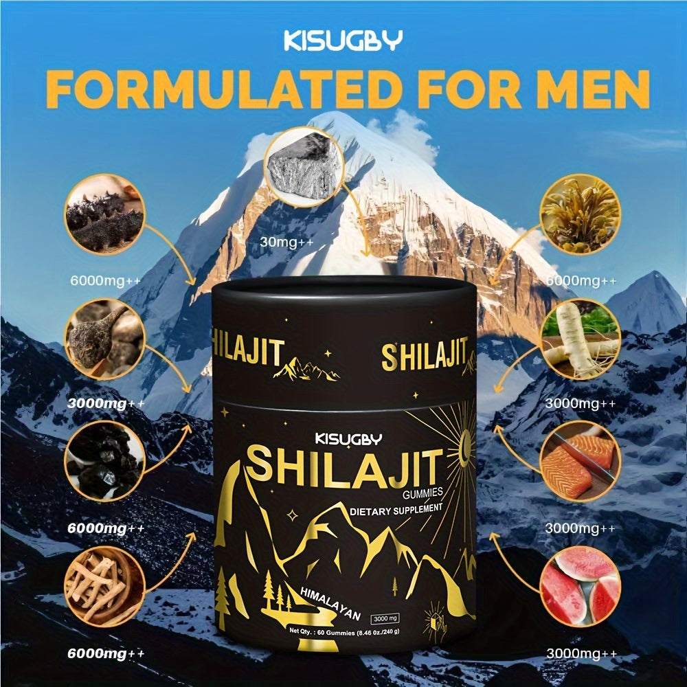 KISUGBY Pure Himalayan Shilajit Gummies