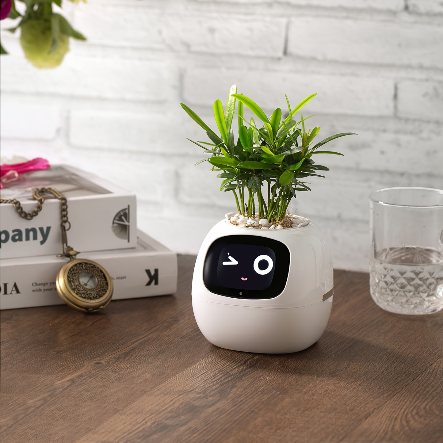 Desktop Smart Mini Planter - Electronic Pet with Emoticon