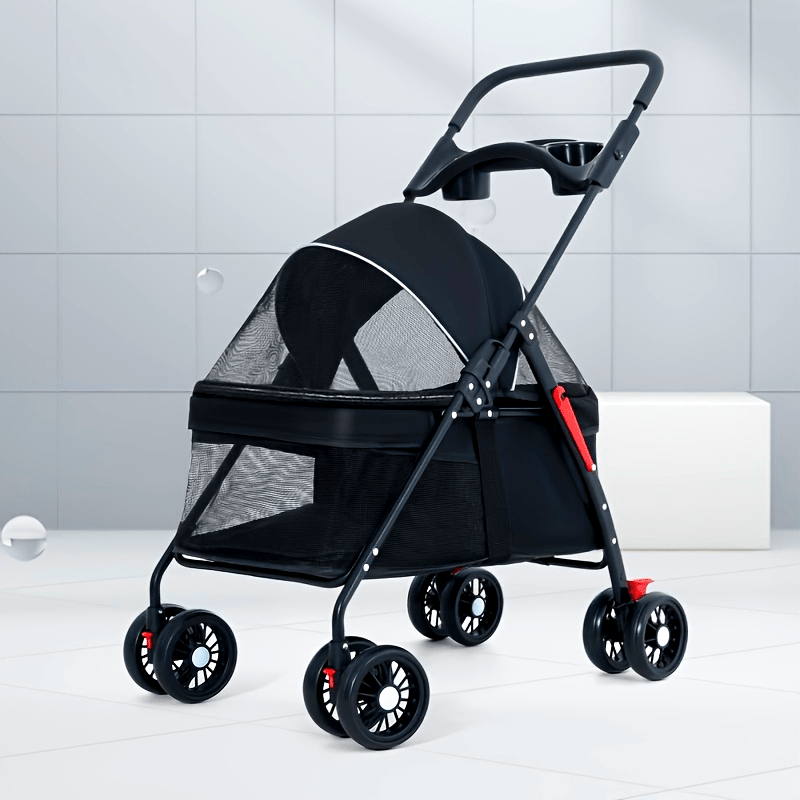 Deluxe Pet Stroller For Dogs & Puppies