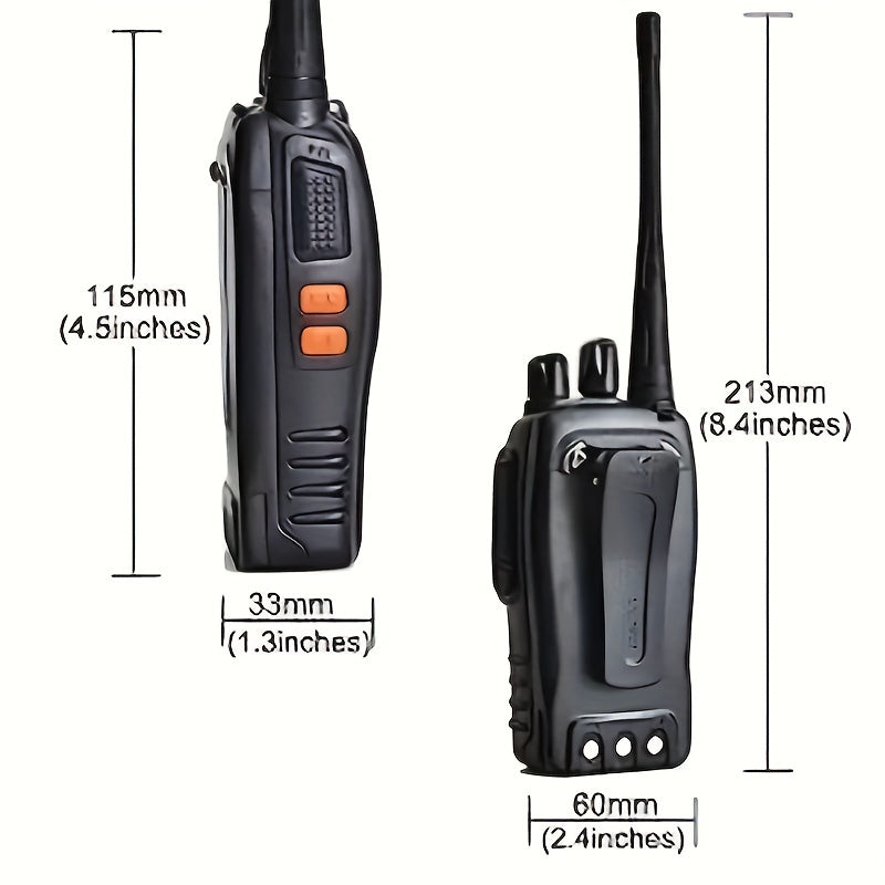 4pcs Walkie Talkie, 4 Pack Portable 2 Way Radios