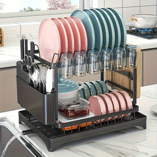 2-Tier Rustproof Dish Rack