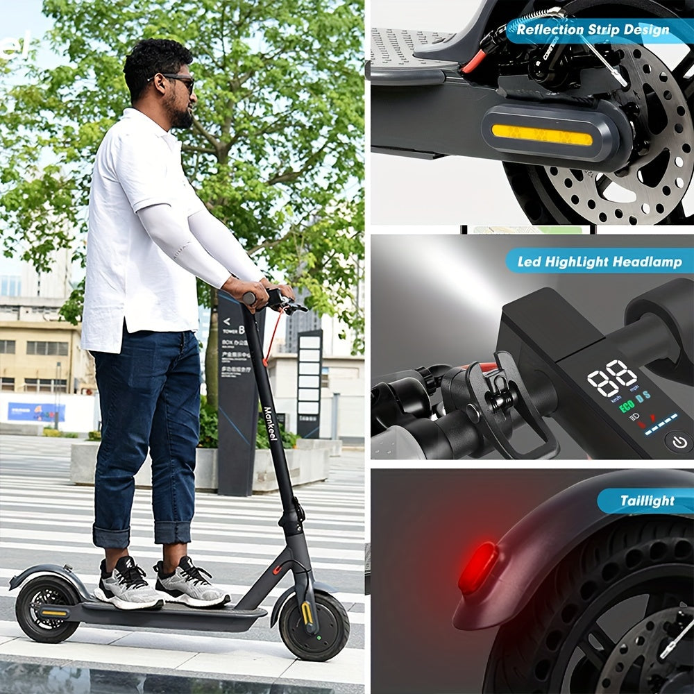 Portable Folding Commuting Electric Scooter With Dual Braking System