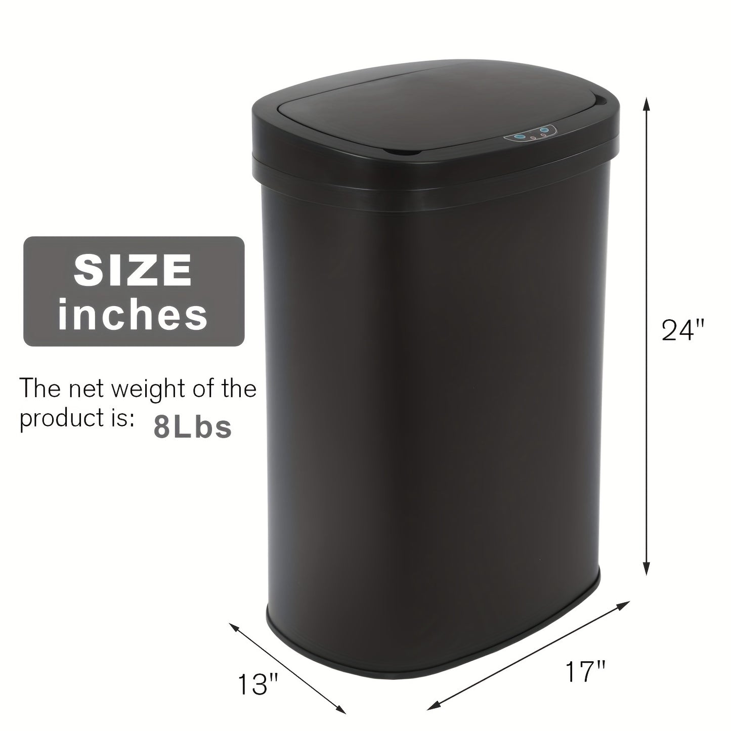 13 Gallon Trash Can Kitchen Waste Bin