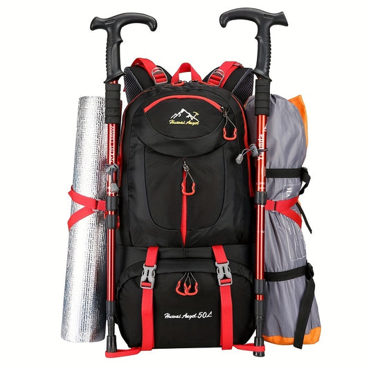 1pc 13.21gal Large Capacity Waterproof Mountaineering Bag,