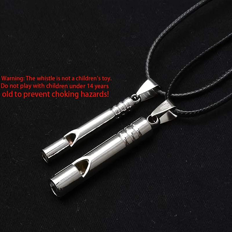 2pcs Titanium Alloy Emergency Whistles