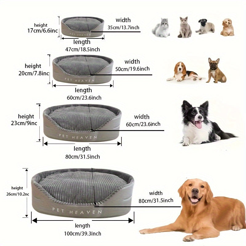 Deluxe Dog Bed - Ultra-Comfortable & Washable.