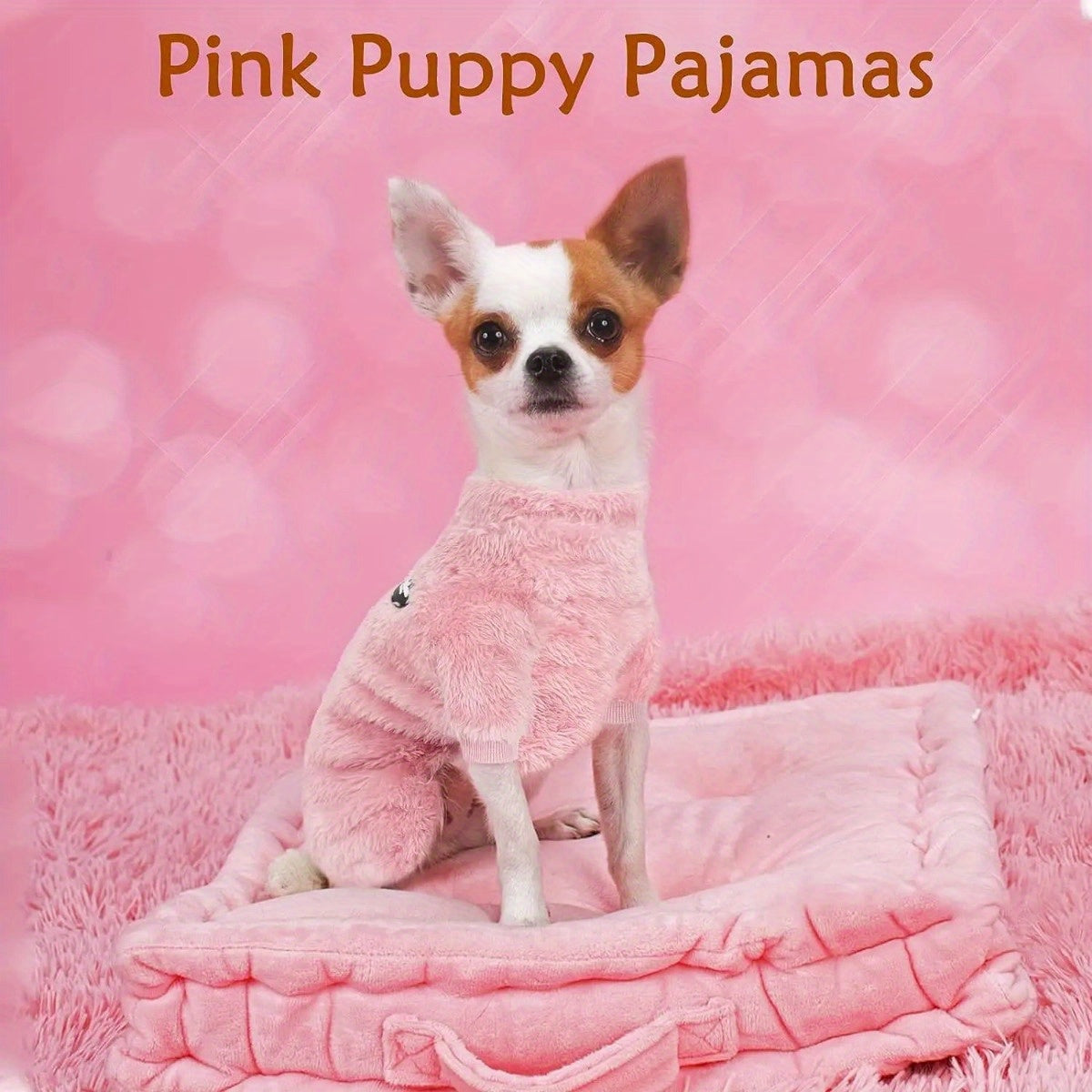 Small to XXL Cozy Velvet Dog Pajamas -