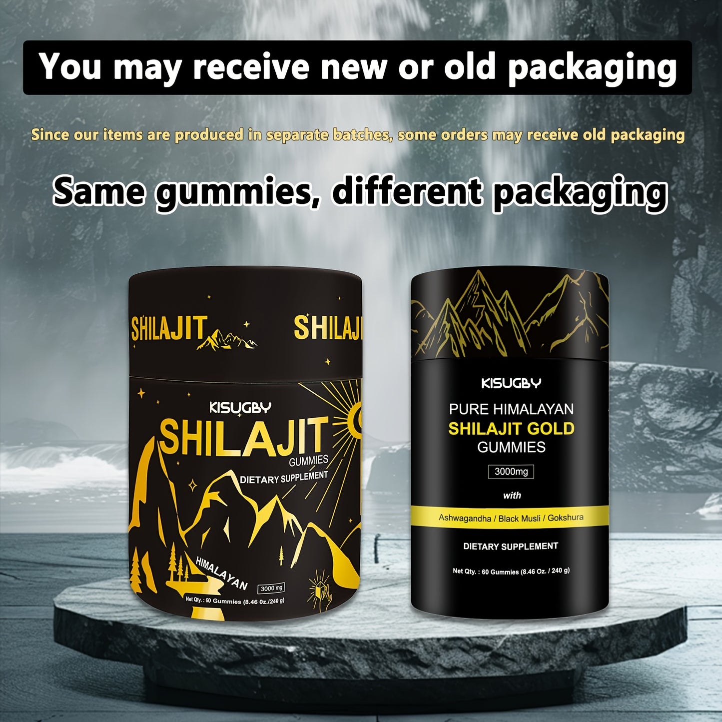 KISUGBY Pure Himalayan Shilajit Gummies