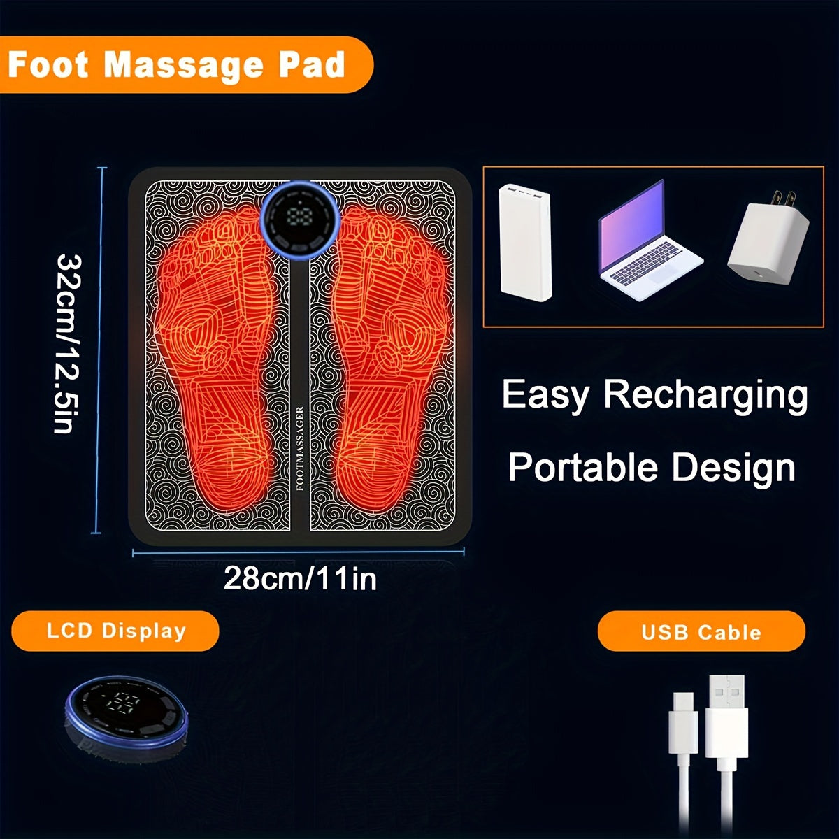 EMS Foot Massager Mat For Neuropathy