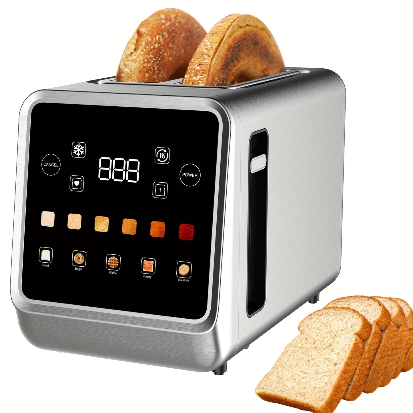 2-Slice Stainless Steel Toaster