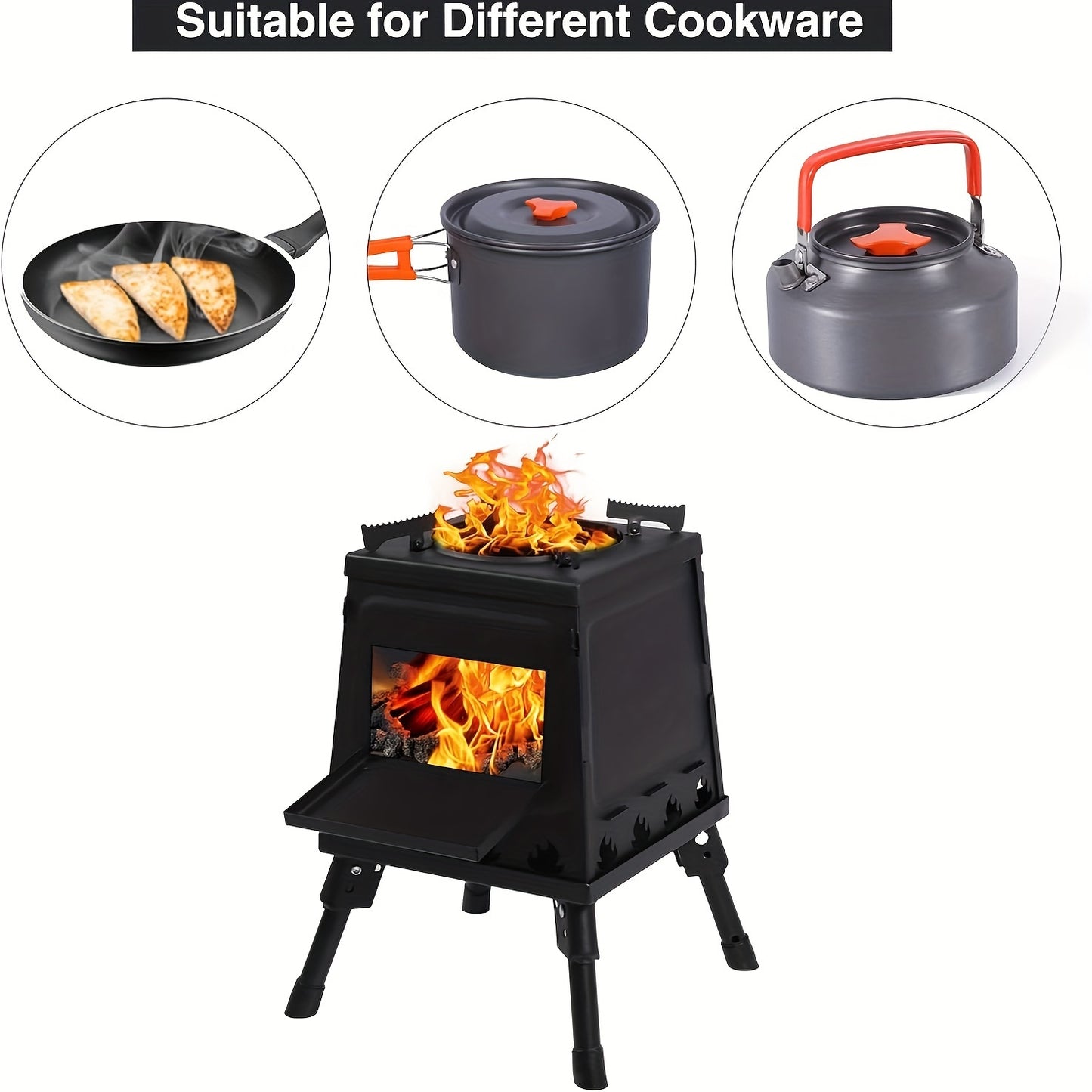 Wood Burning Portable Camp Stove,