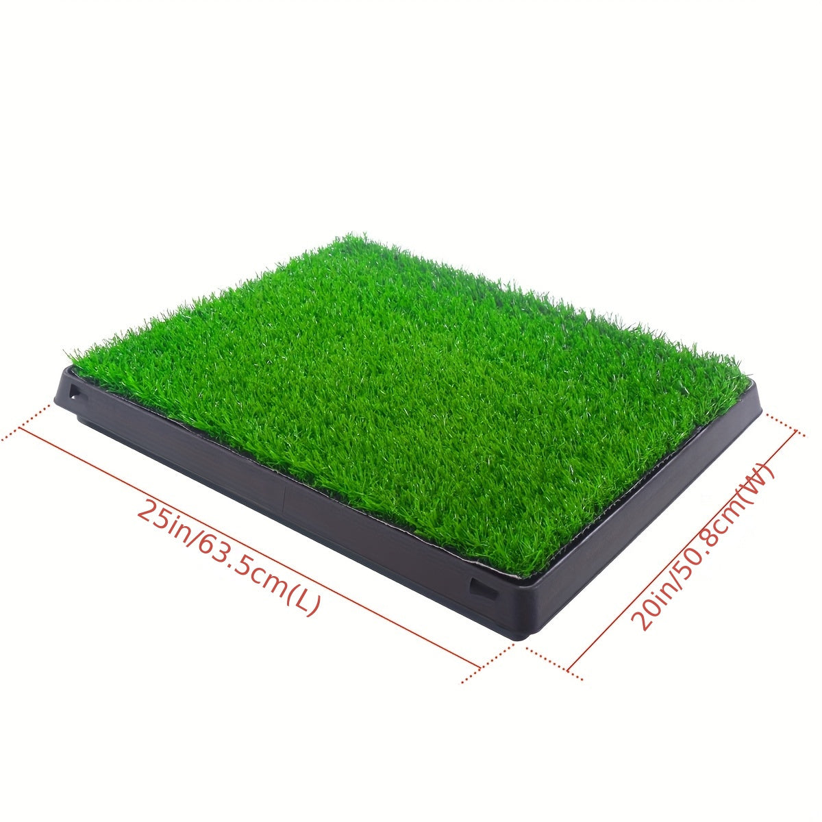 25" X 20" Dog Grass Pad Indoor Potty With Collection Tray