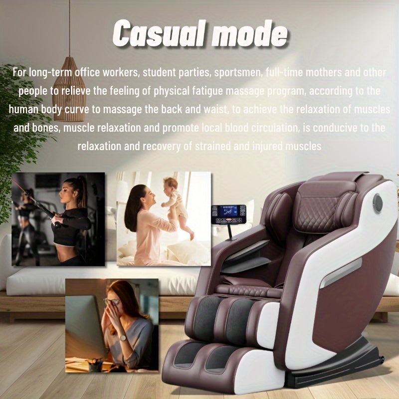 1pc Zero Gravity Full-Body Massage Chair