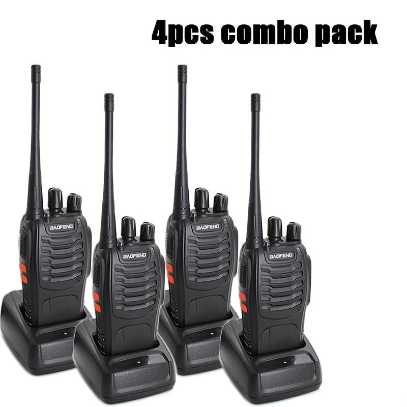 4pcs Walkie Talkie, 4 Pack Portable 2 Way Radios