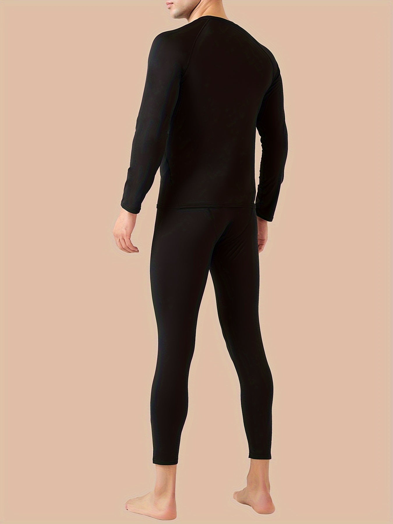 6pcs Men's Thermal Fleece-Lined Base Layer Set