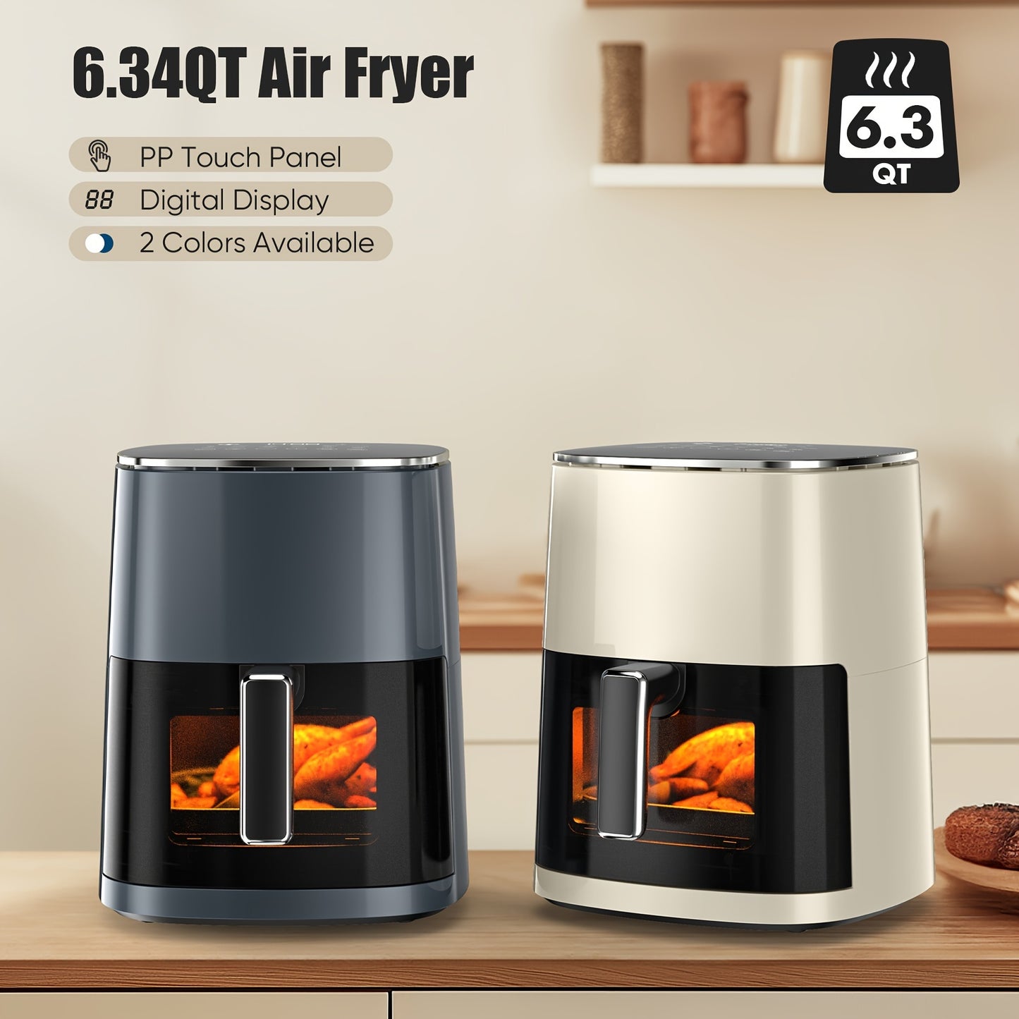 6 Qt Nonstick Air Fryer Oven