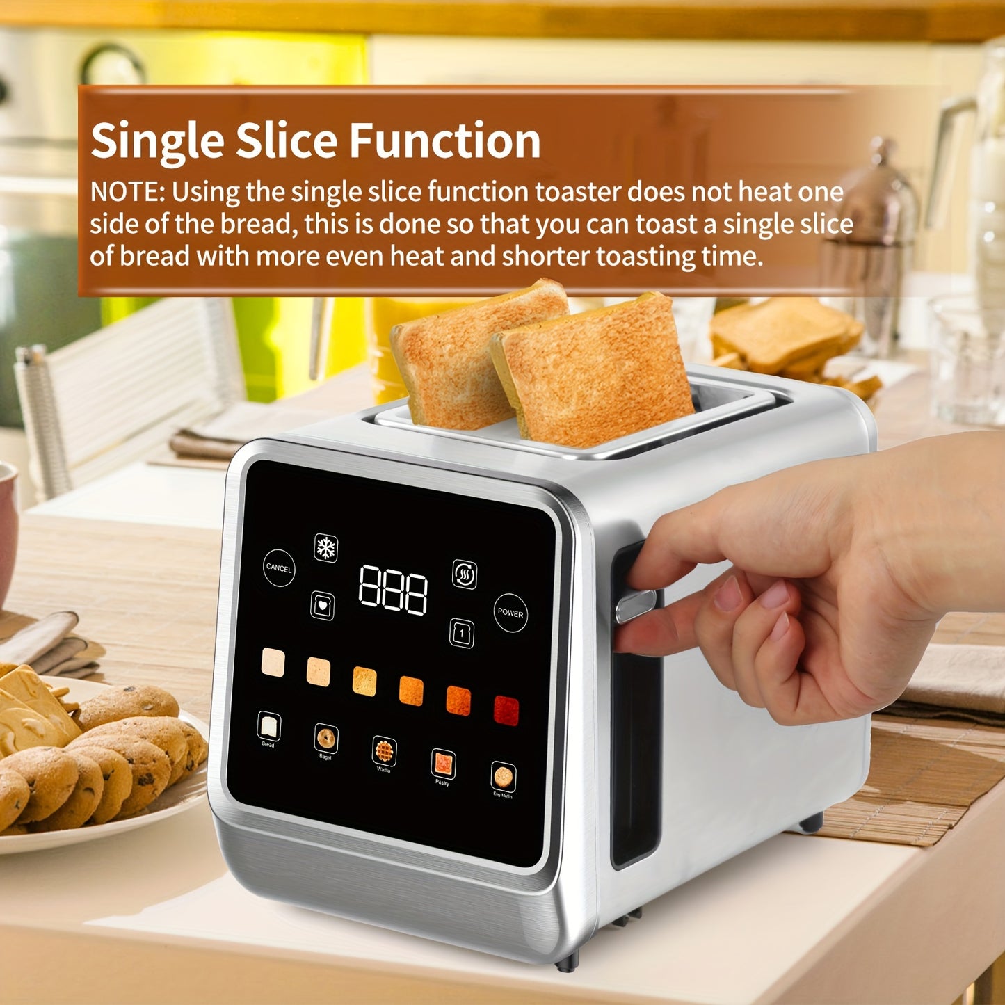 2-Slice Stainless Steel Toaster