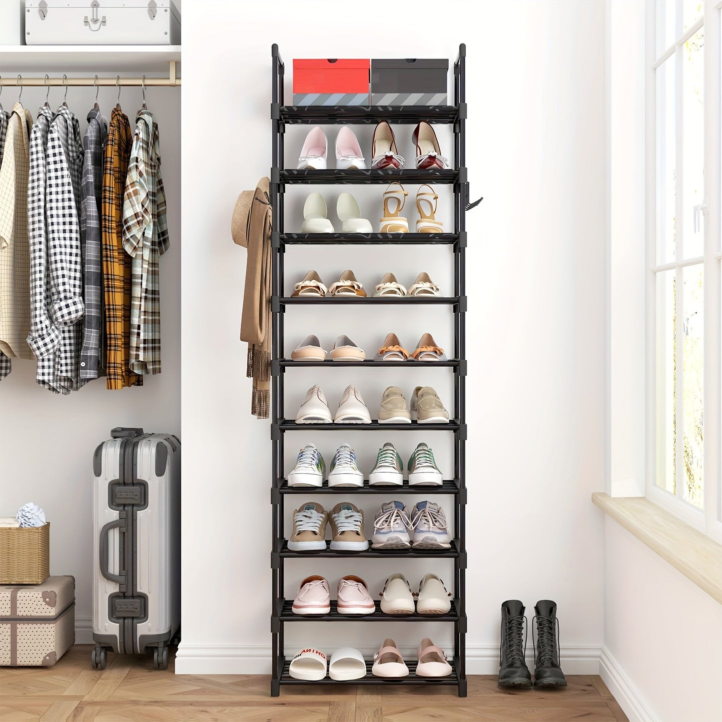 Superlele 10-Tiers Adjustable Kitchen Shelves