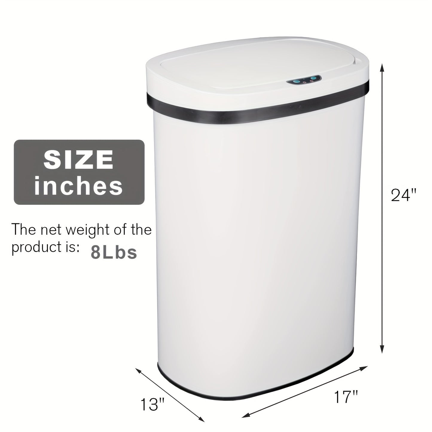 13 Gallon Trash Can Kitchen Waste Bin