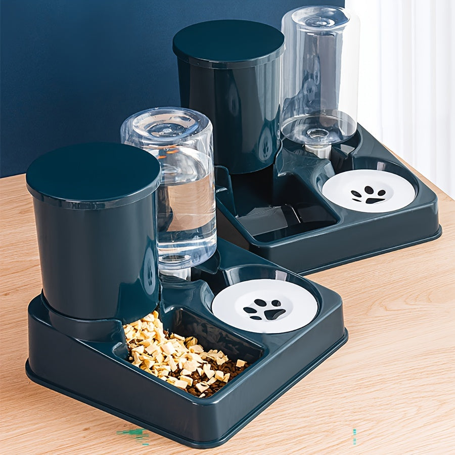 2-in-1 Automatic Pet Feeder and Waterer Set