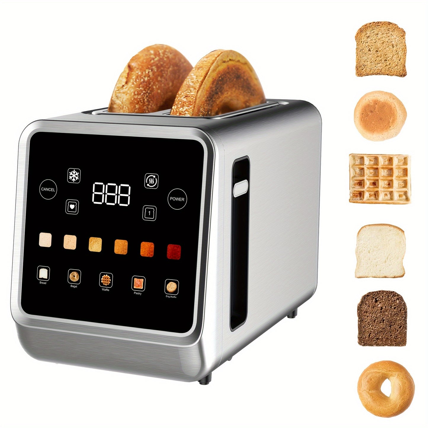 2-Slice Stainless Steel Toaster