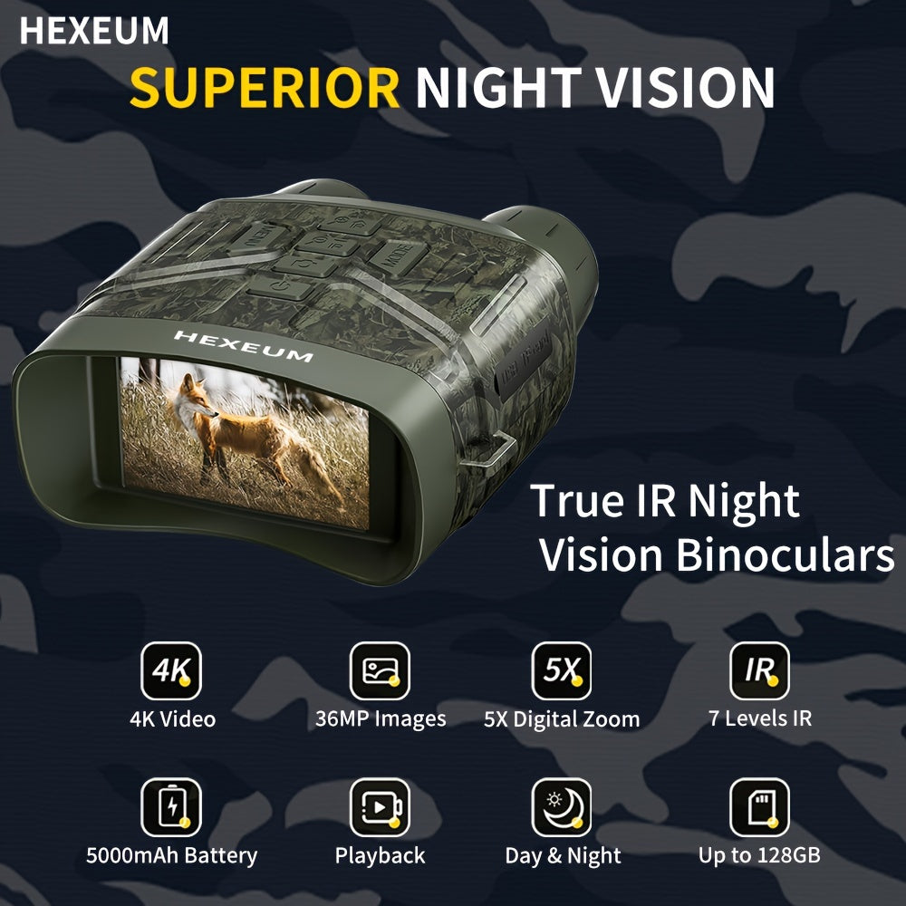 HEXEUM 4K Adult Night Vision Goggles