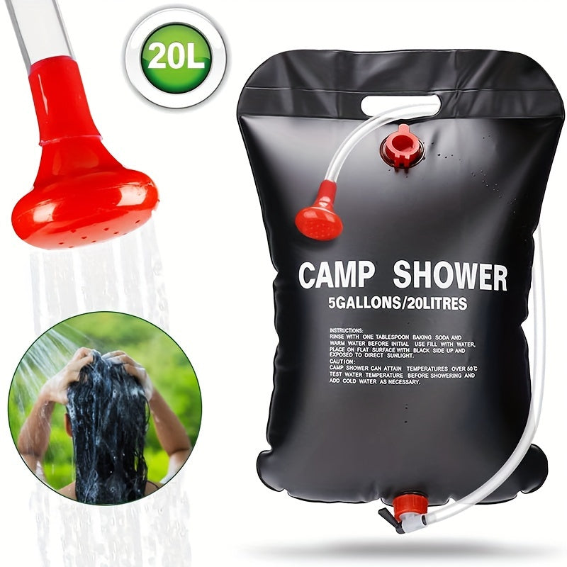 5.28gal Portable Camping Shower Bag