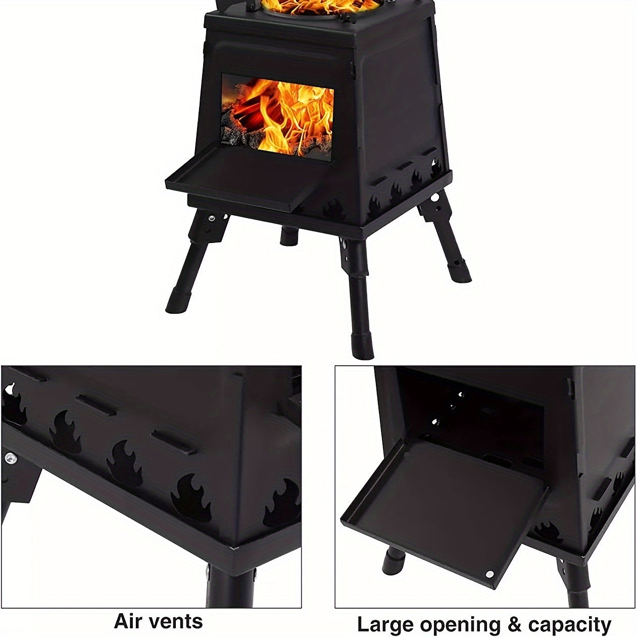 Wood Burning Portable Camp Stove,